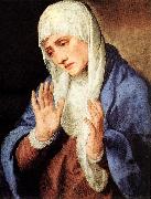 TIZIANO Vecellio, Mater Dolorosa (with outstretched hands) aer